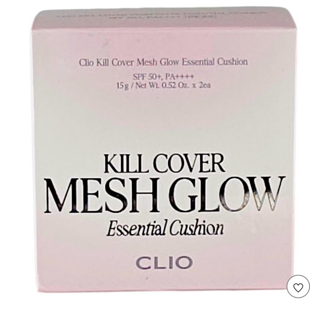 Clio Kill Cover Mesh Glow Essential Cushion in shade 19N Porcelain BNIB